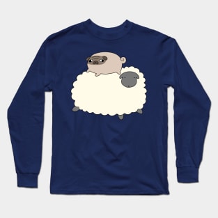 Little Pug and Sheep Long Sleeve T-Shirt